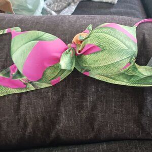 Floral bikini top